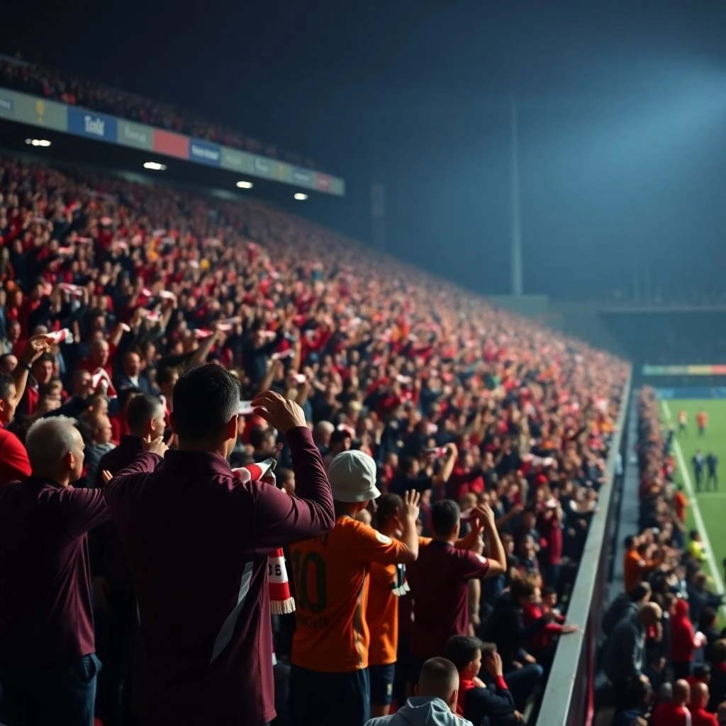 Khán giả trận FC Barcelona vs Feyenoord Rotterdam