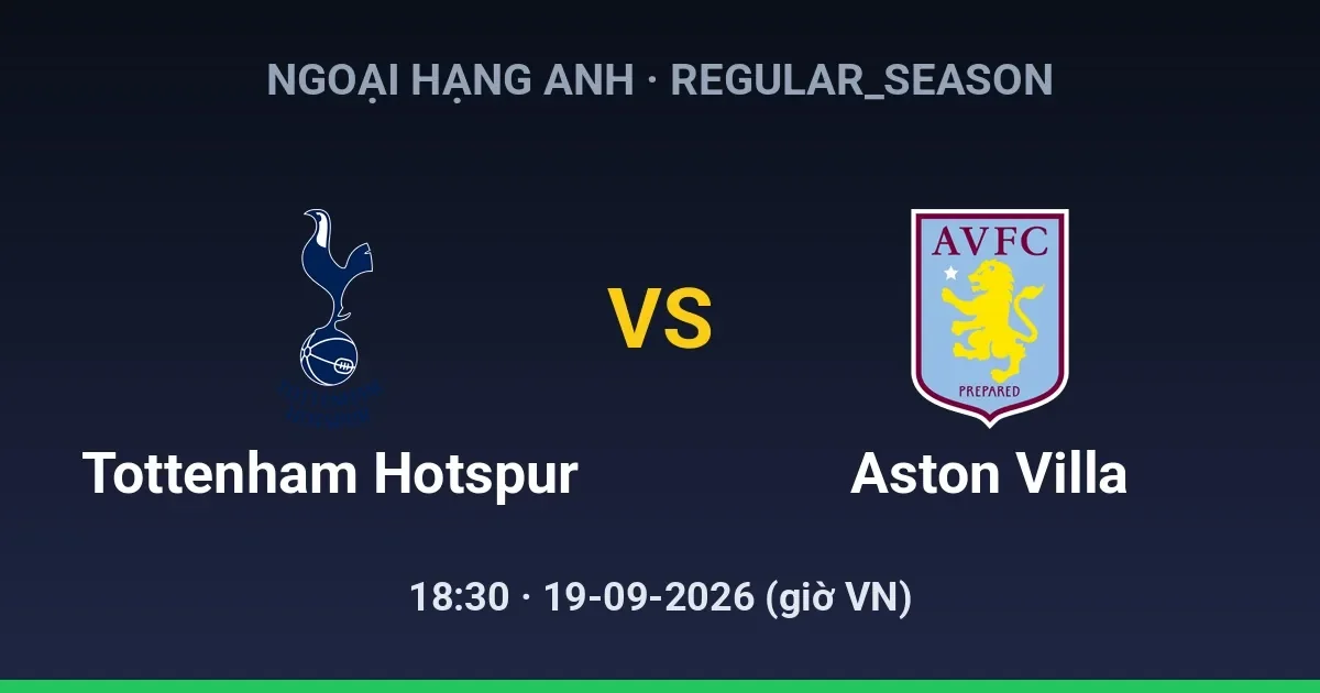 Tottenham Hotspur FC vs Aston Villa FC